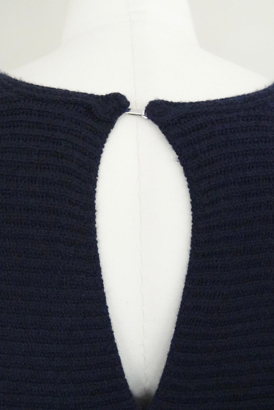 00s Helmut Lang, rib knit allinone in navy