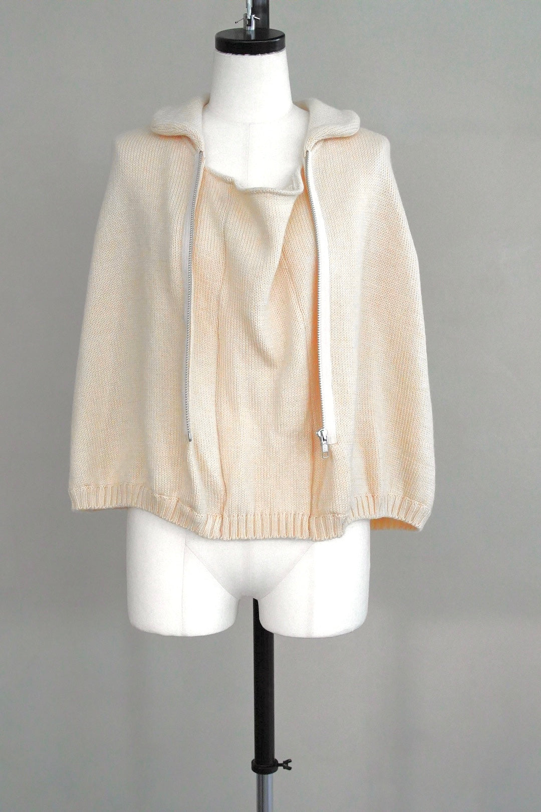 AD2000 Comme des Garçons, zip up knit poncho