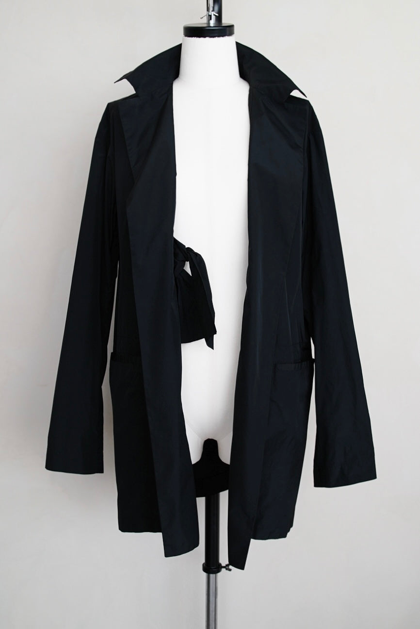 1990s Jil Sander, front knot nylon jacket