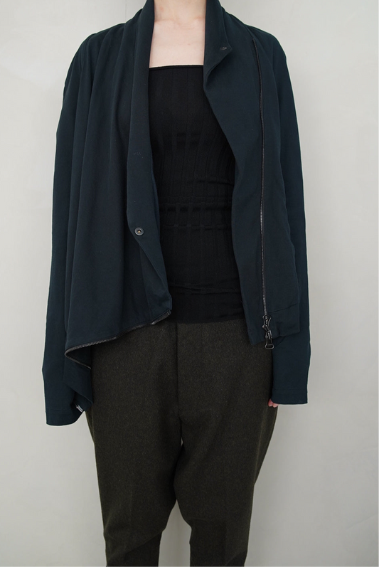 00s Helmut Lang, double face zip up cotton jacket