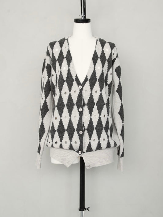 2000s Prada, cashmere knit cardigan
