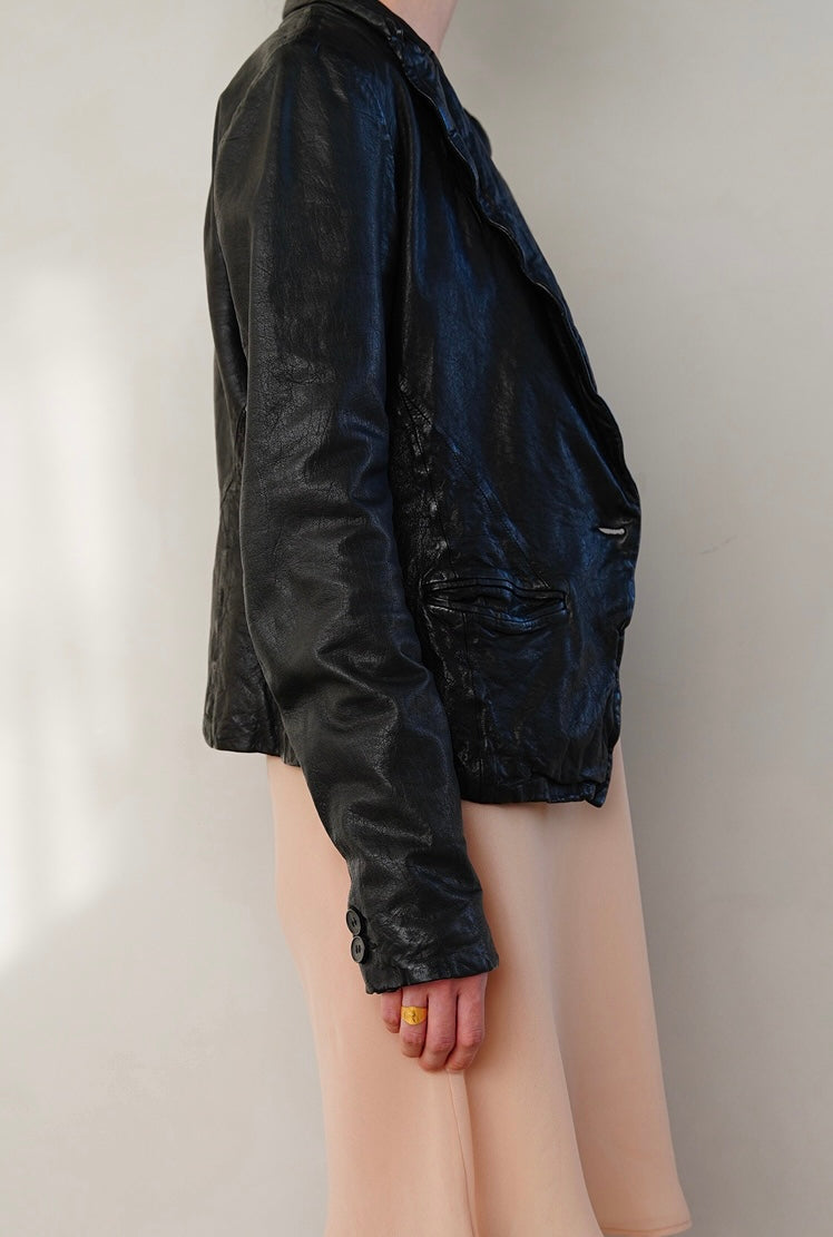 Allsaint, aging leather jacket