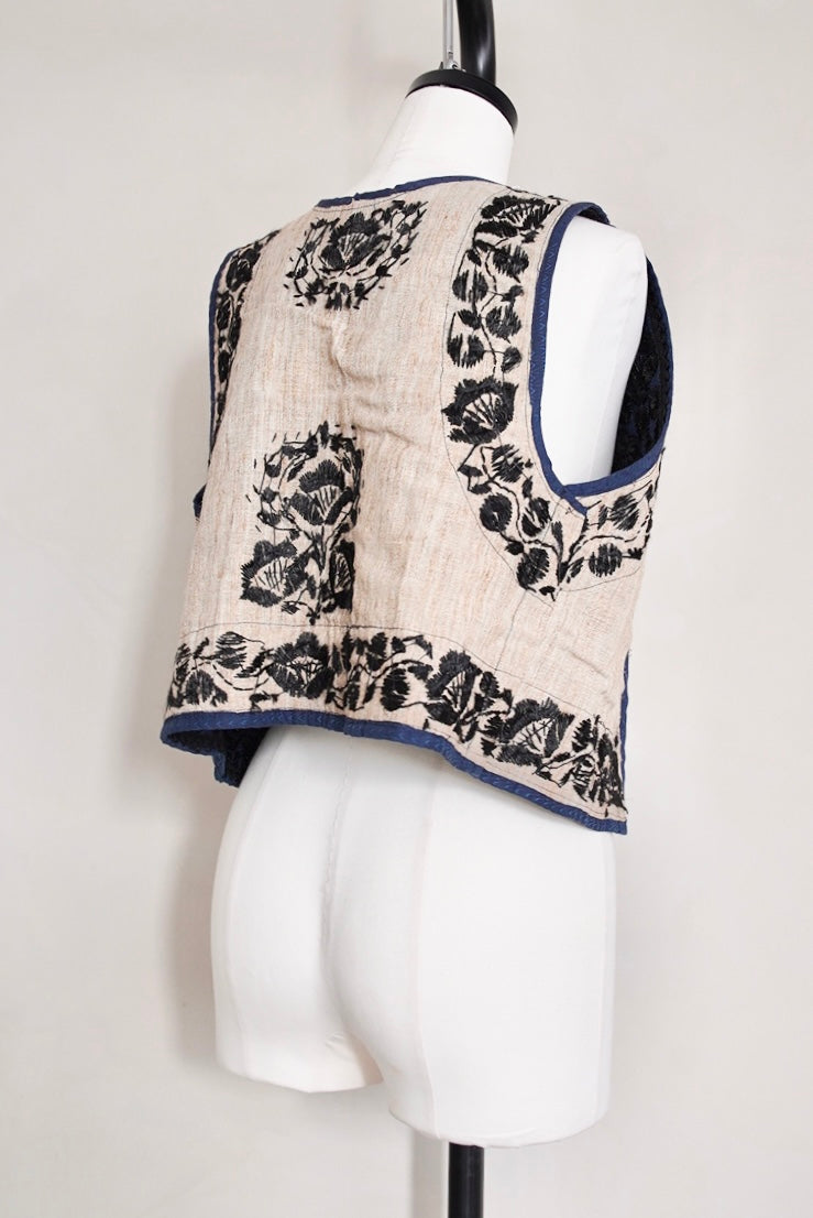 1960s Vintage, embroidered bijou vest