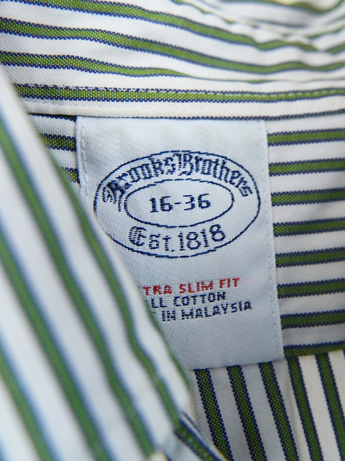 1990s Brooks Brothers, striped cotton shirt