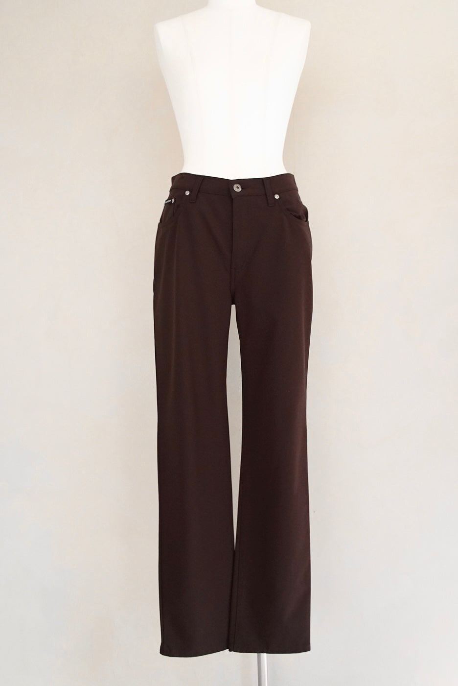 1980s Krizia, trousers in dark brown