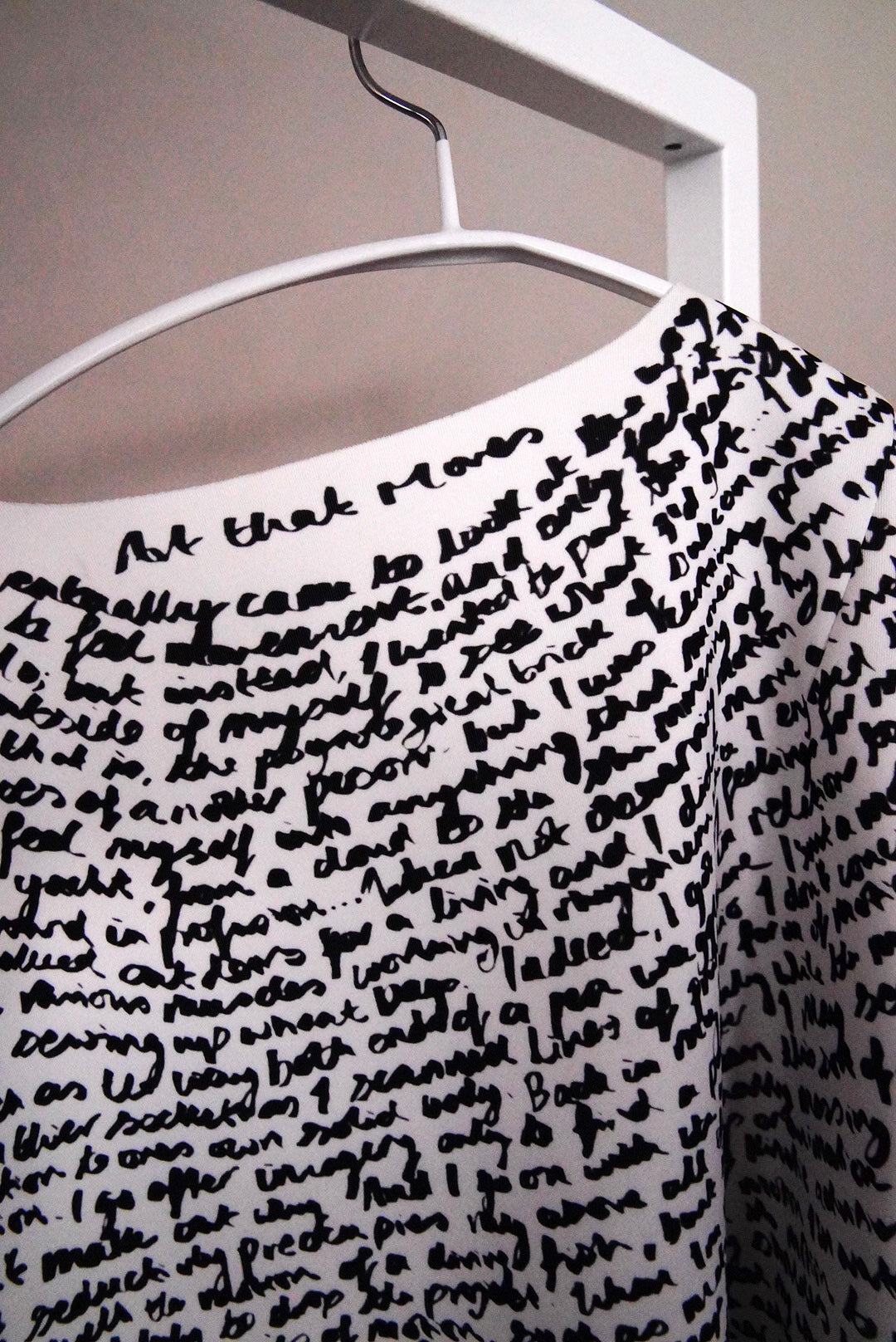 2021 spring Dries Van Noten, Len Lye kinetic art printed T top