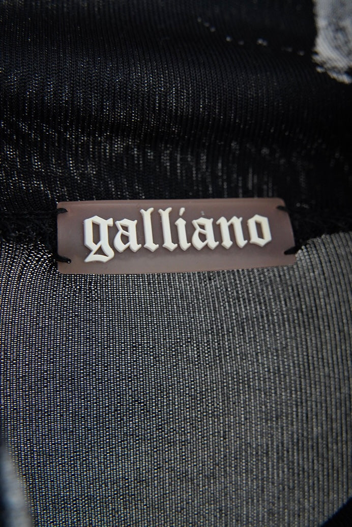 1990s Galliano, power net cutsew