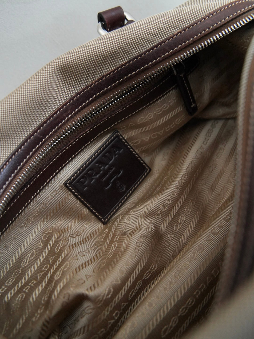 Early 2000s Prada, Jacquard logo bag