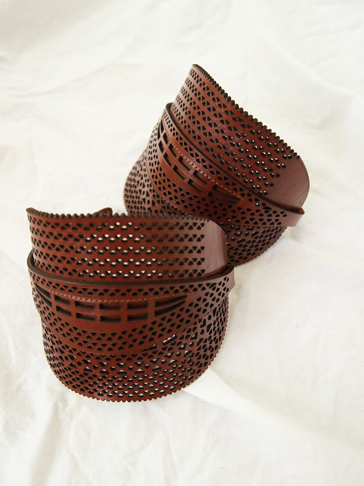 1990s Dries Van Noten, leather pumps with shell cover