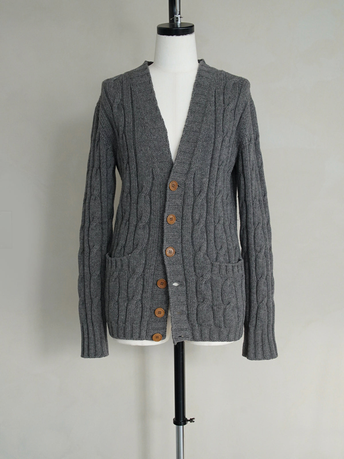 1970s Yves Saint Laurent, cable knit cardigan