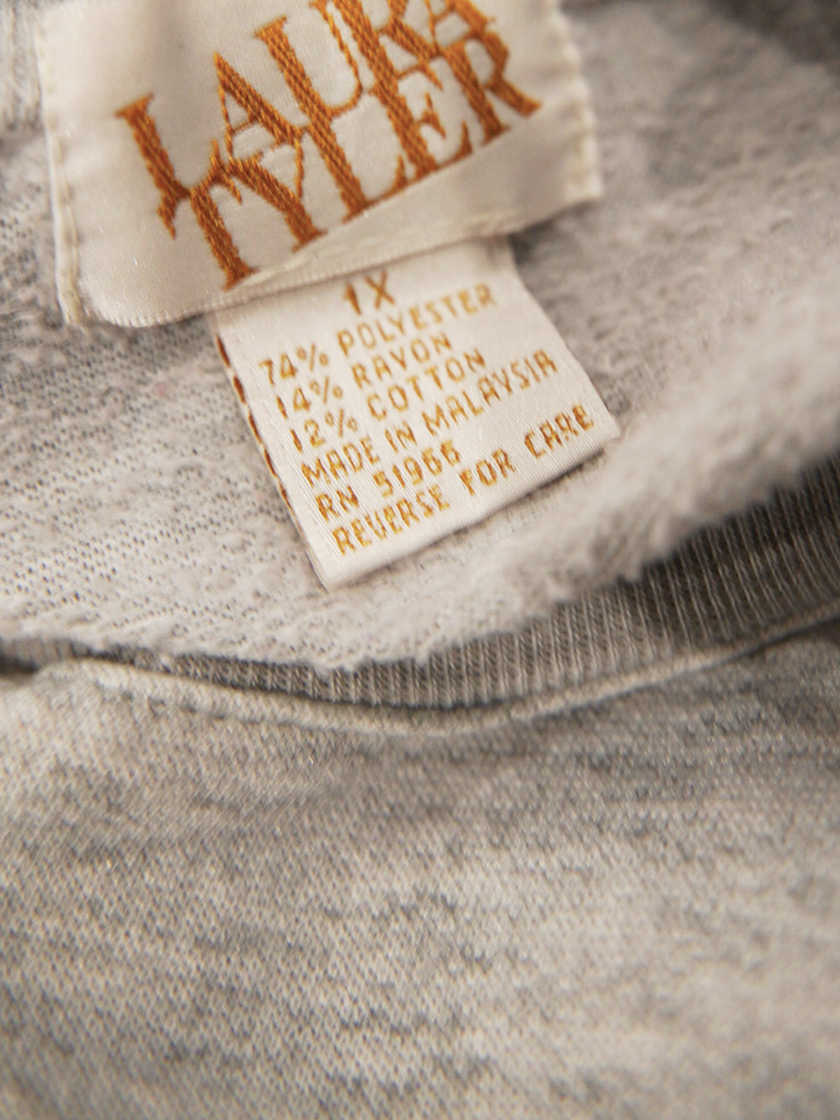1980s Henry neck long sweat shirt