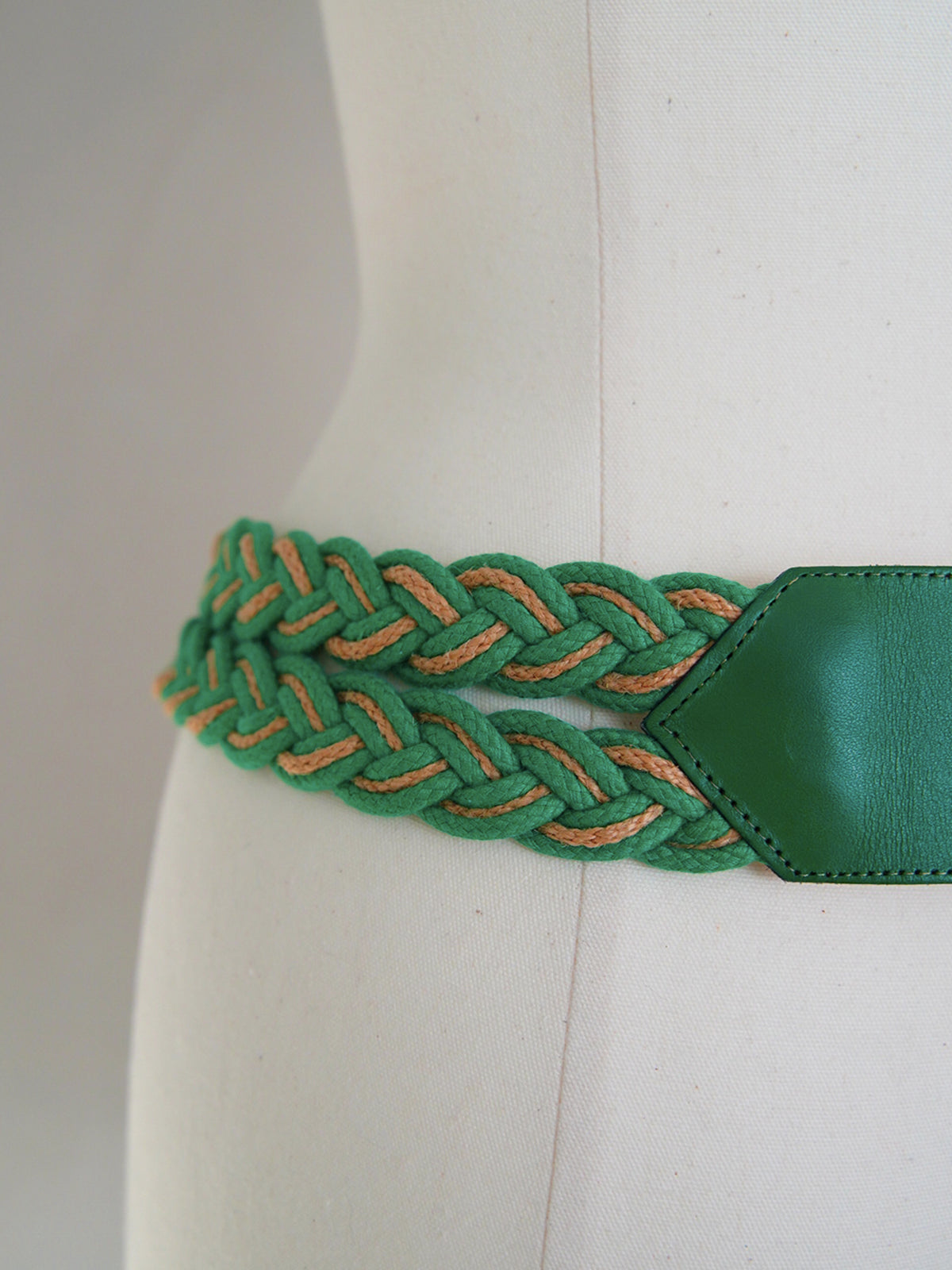1980s Yves Saint Laurent, woven fringe leather belt