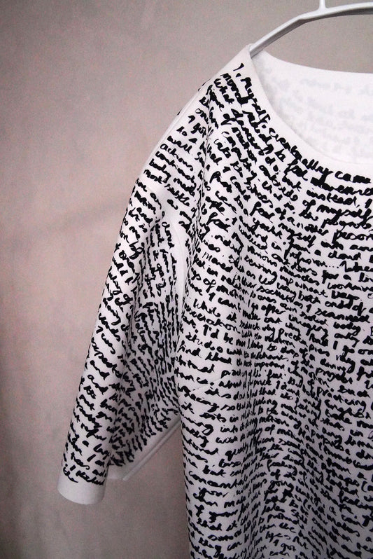 2021 spring Dries Van Noten, Len Lye kinetic art printed T top