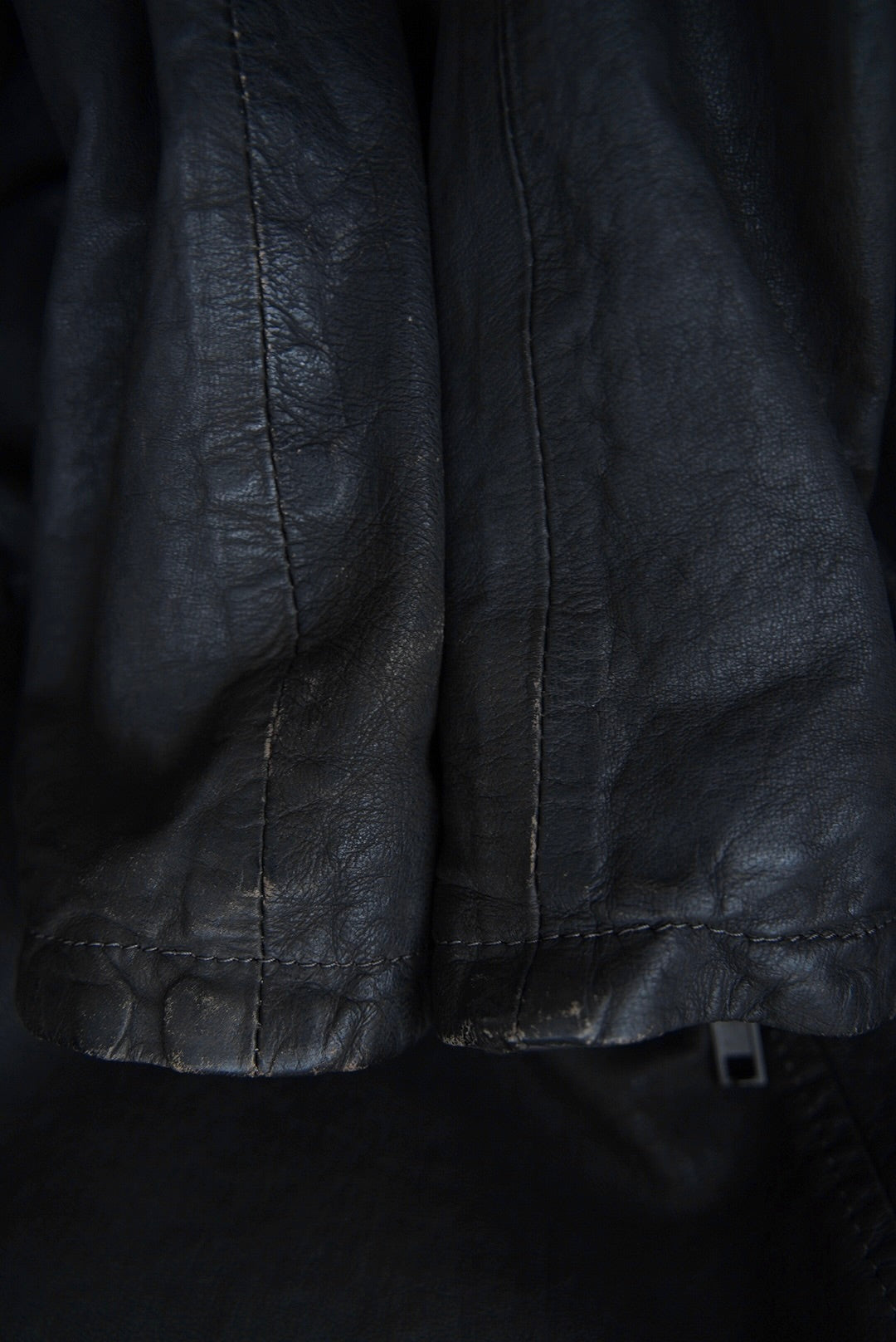 1980s Itary, shrink leather jacket