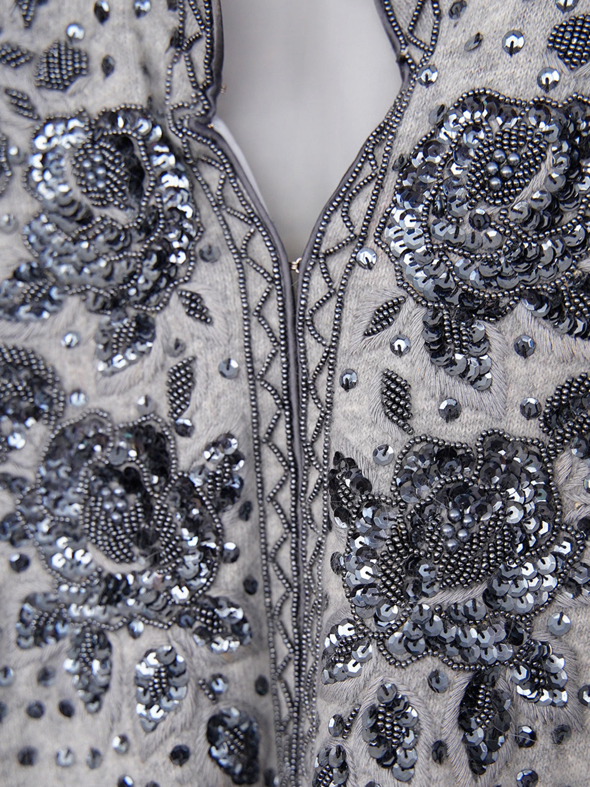 1960s Angola, sequin, embroidered knit jacket