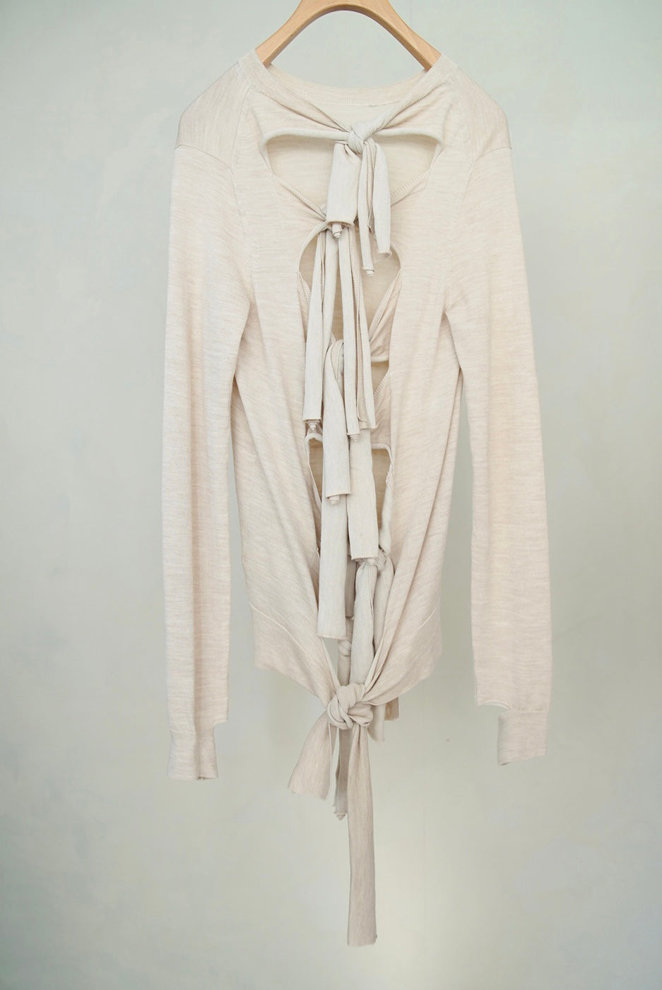 2000s Celine by Phoebe Philo, back tied knit top