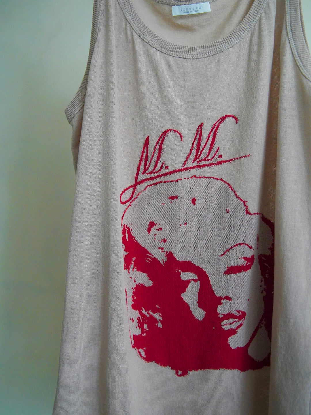 1990s Iceberg, Monroe woven knit top