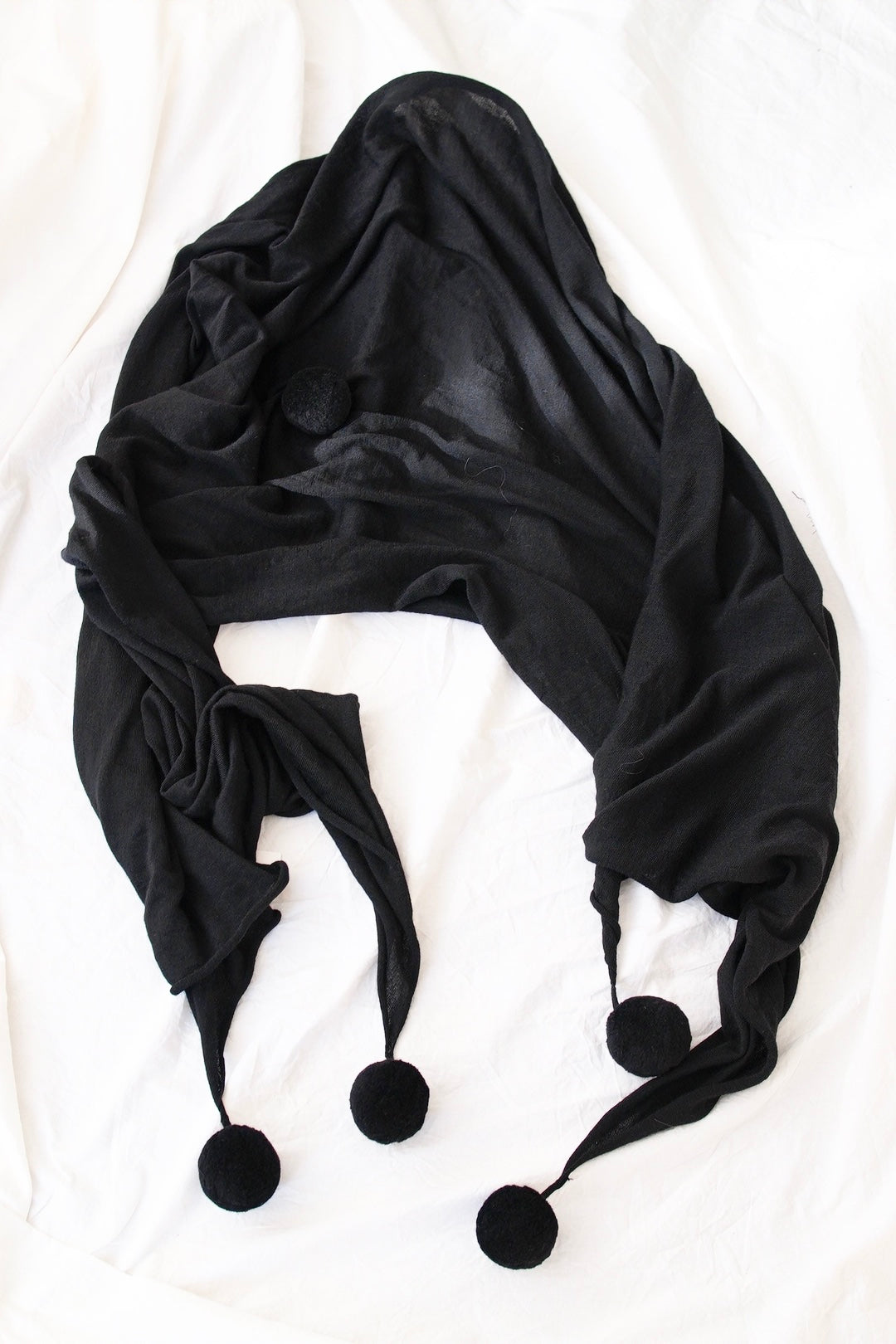 COMME des GARÇONS COMME des GARÇONS, pom pom wide knit stole