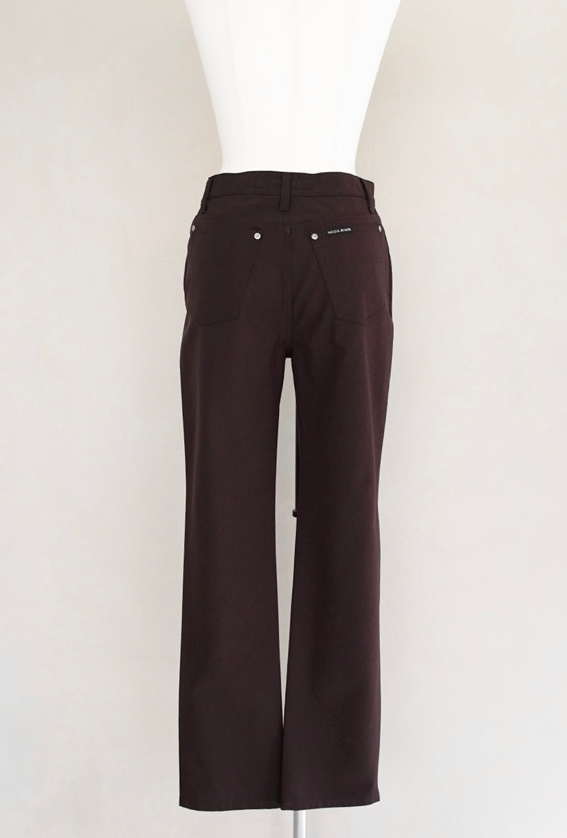 1980s Krizia, trousers in dark brown