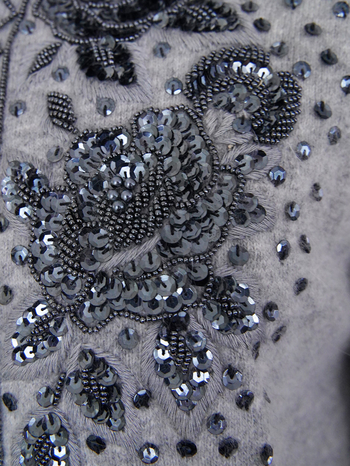 1960s Angola, sequin, embroidered knit jacket