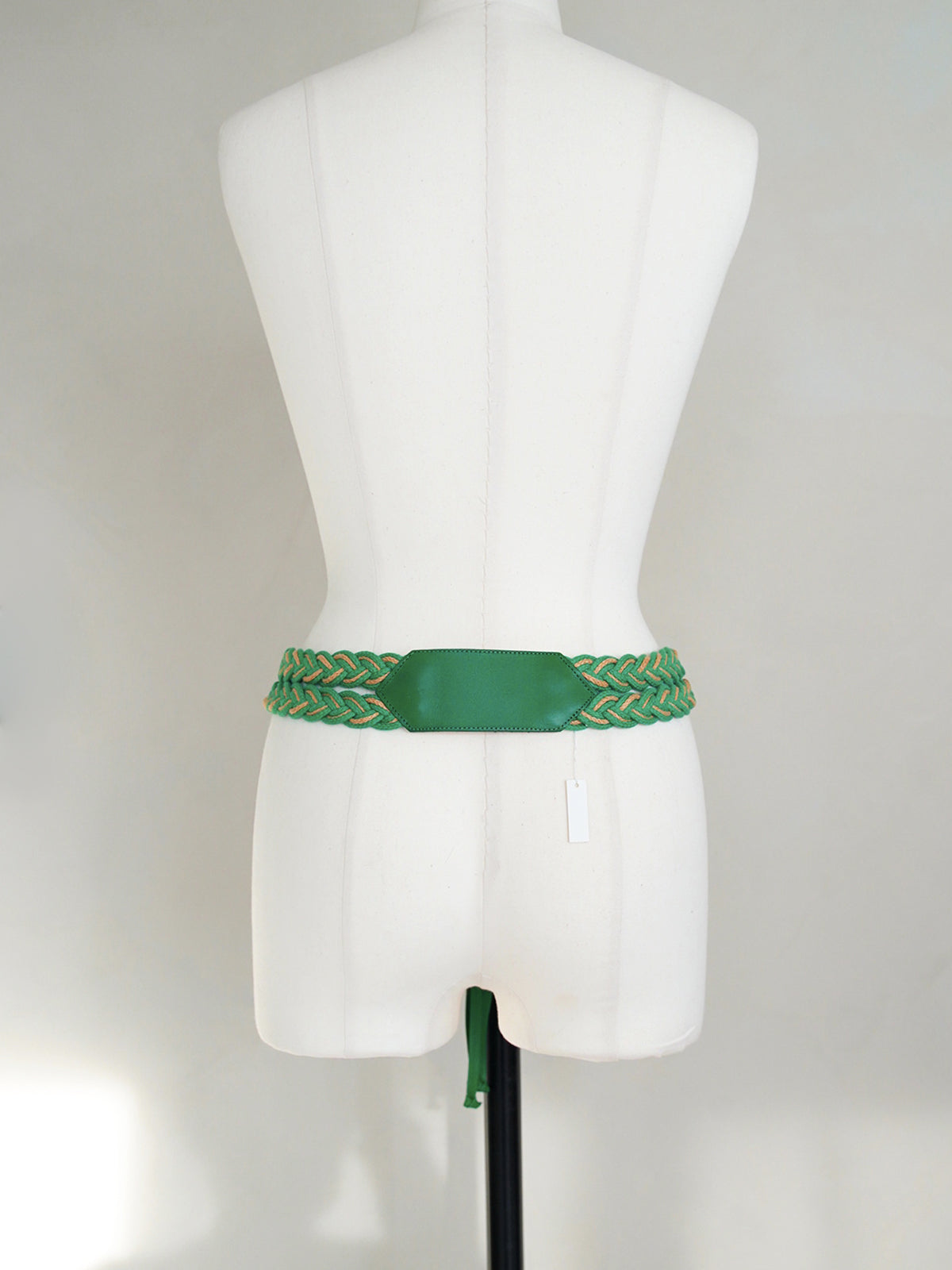1980s Yves Saint Laurent, woven fringe leather belt