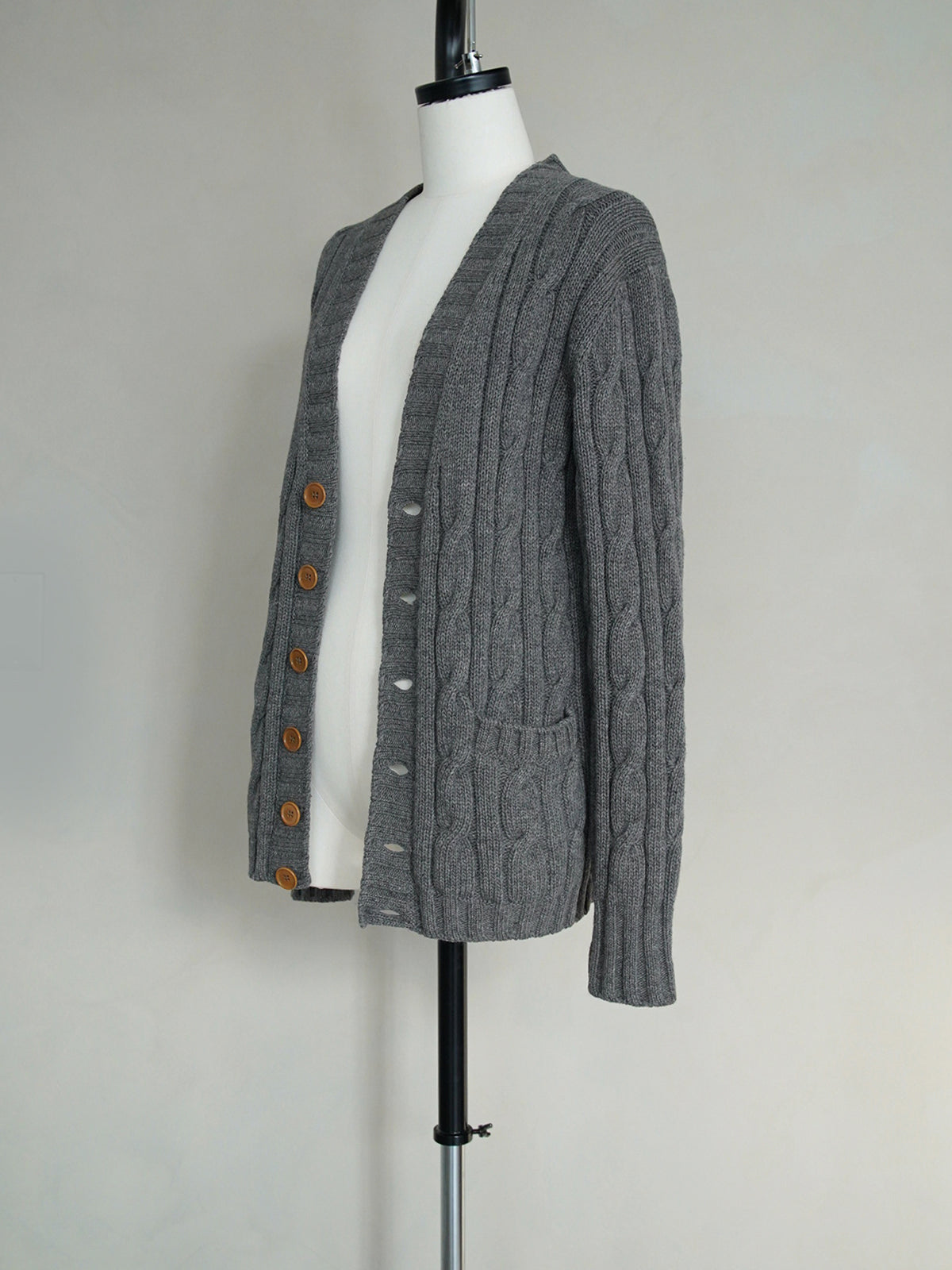 1970s Yves Saint Laurent, cable knit cardigan
