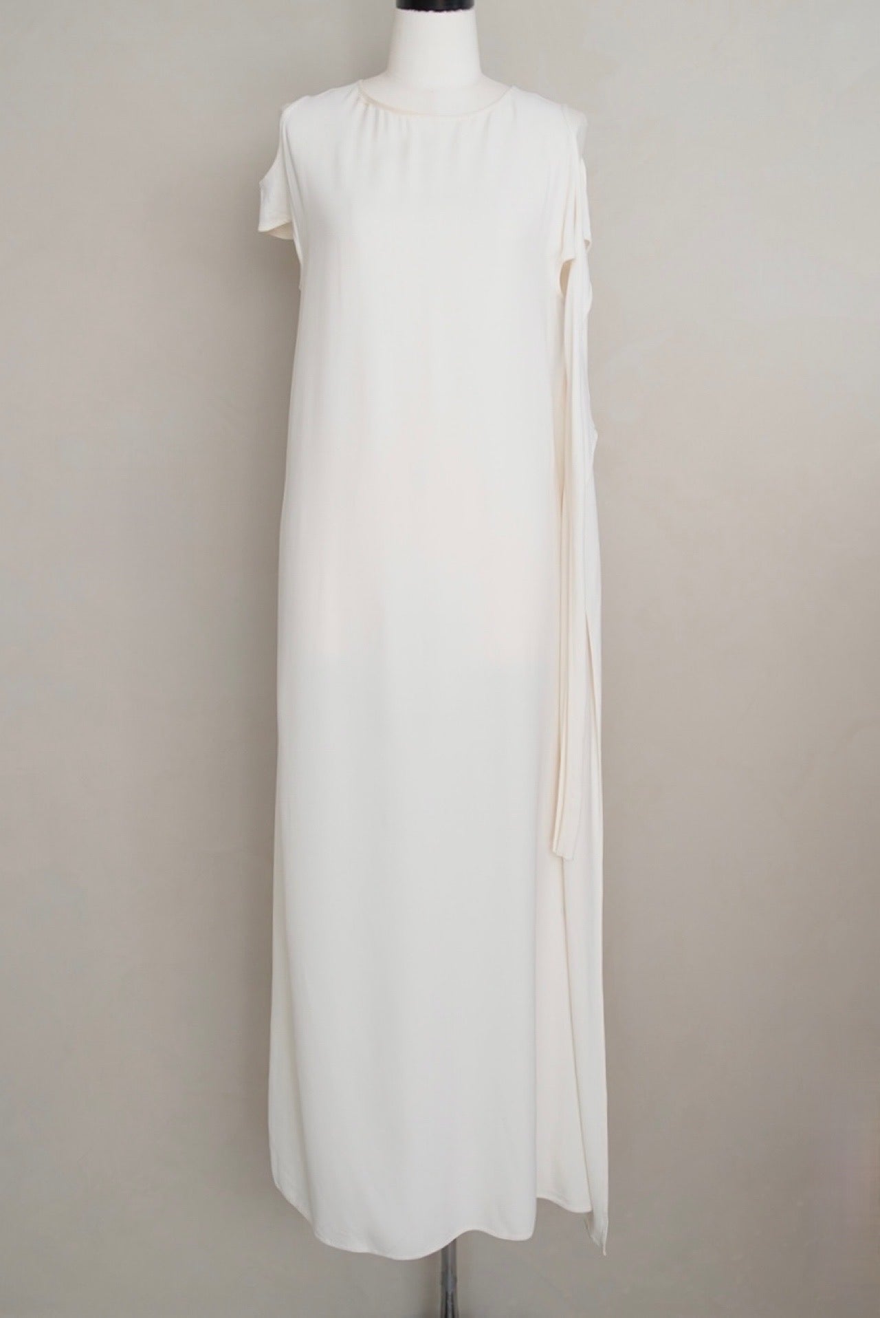 2000s Helmut Lang, asymmetry long dress