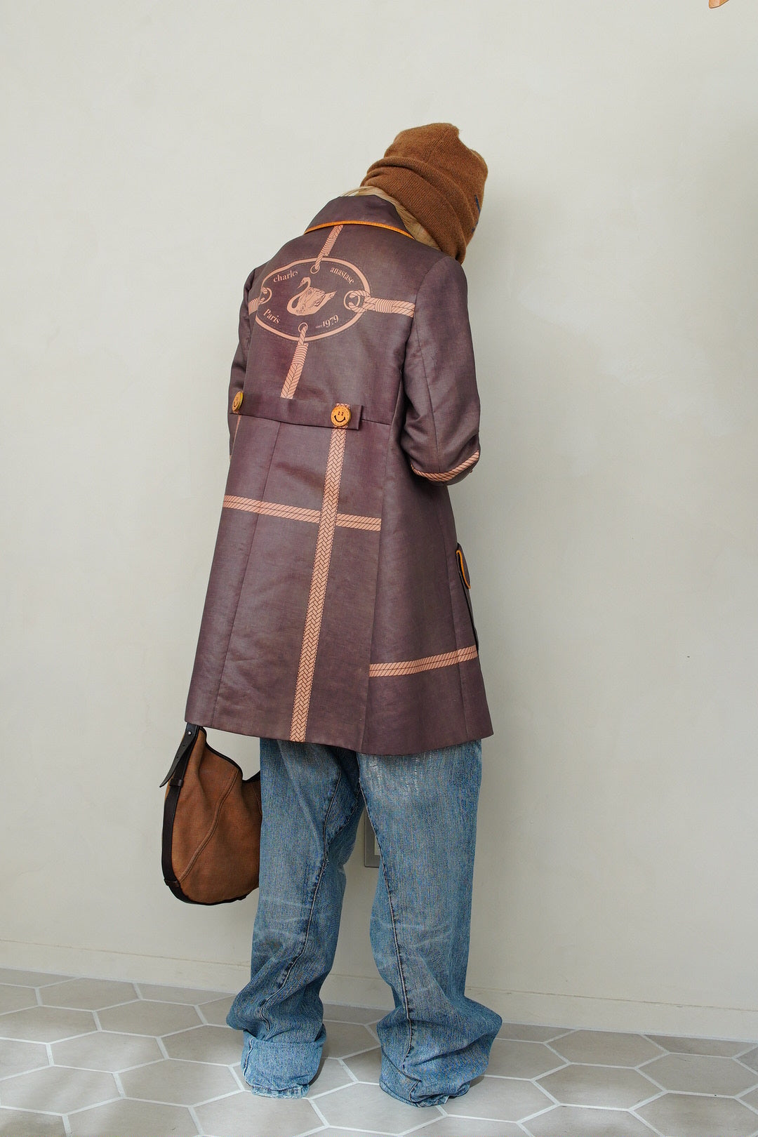 1990-2000s Charles Anastase, trompe-l'oeil bonding coat