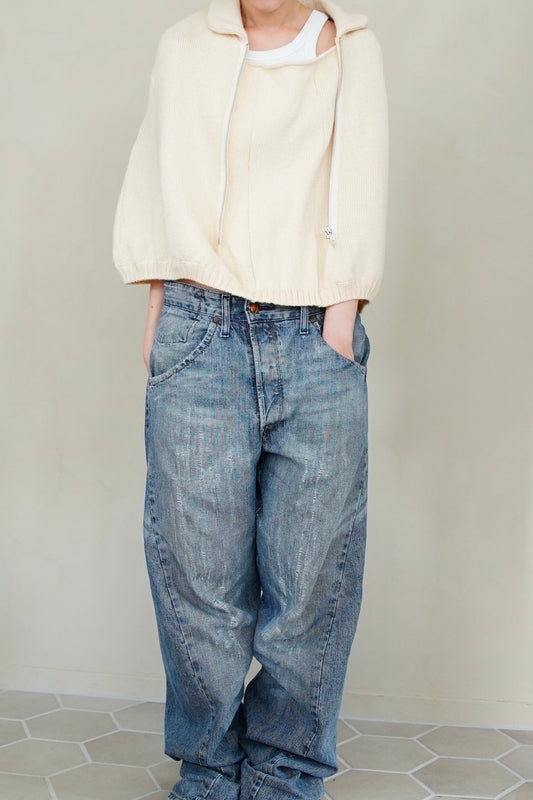 AD2000 Comme des Garçons, zip up knit poncho