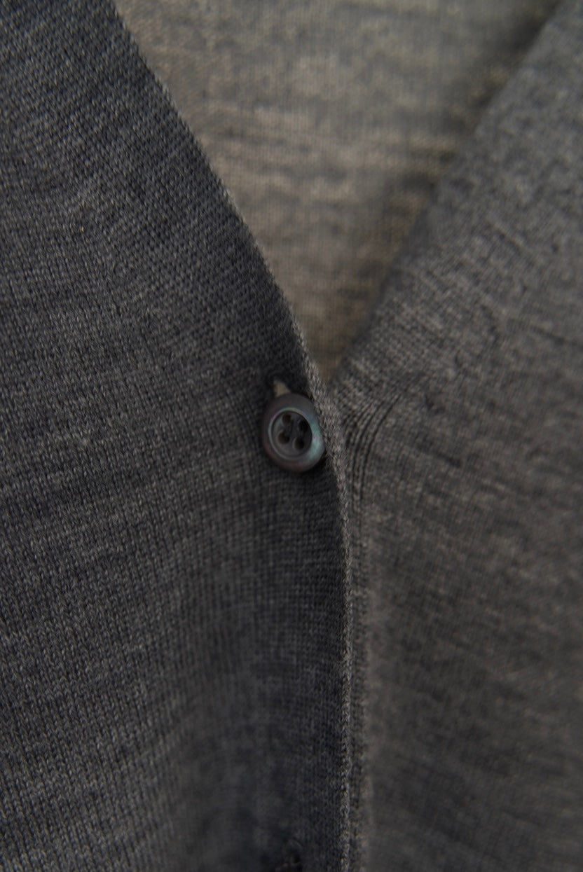 2000s Prada, cardigan in gray