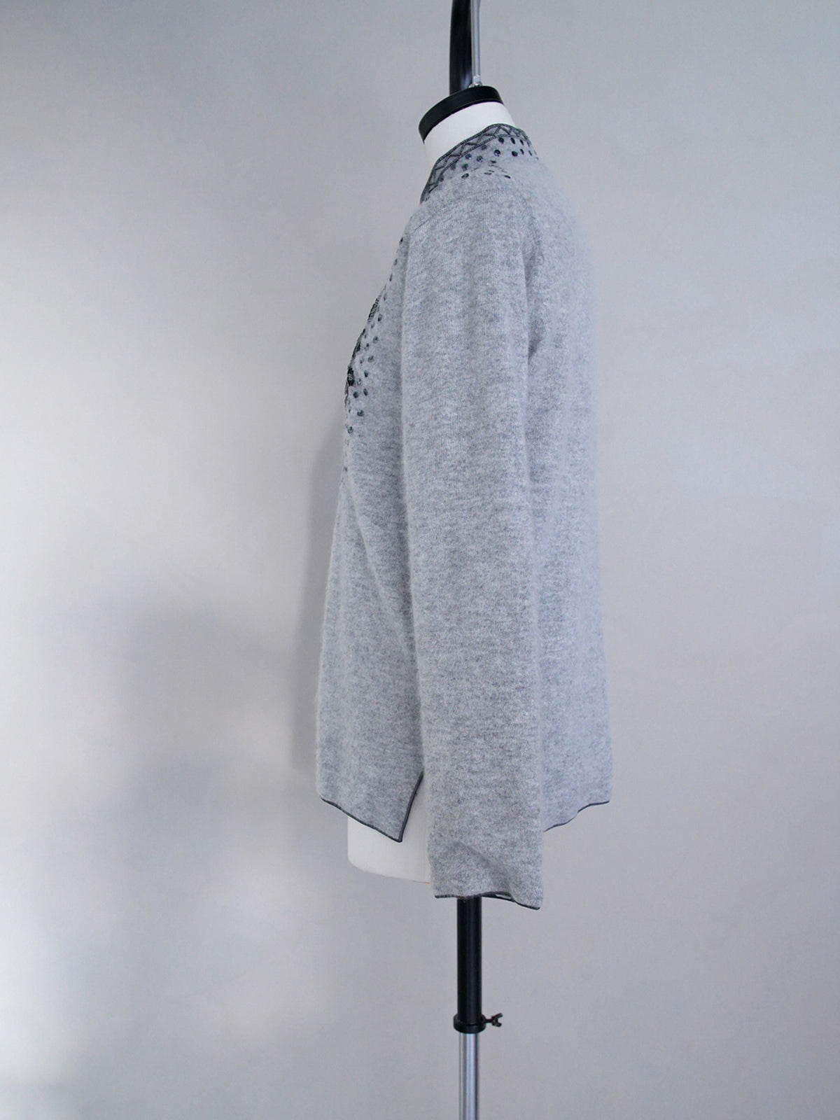 1960s Angola, sequin, embroidered knit jacket
