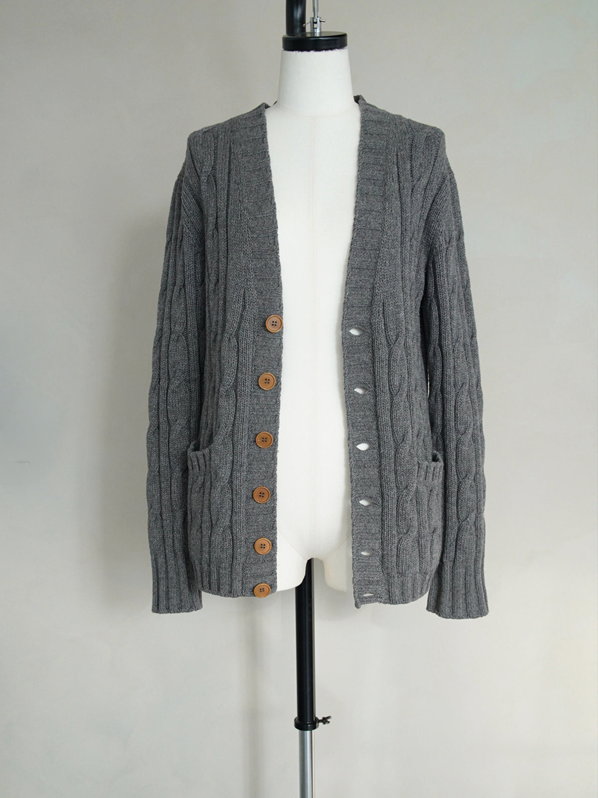 1970s Yves Saint Laurent, cable knit cardigan