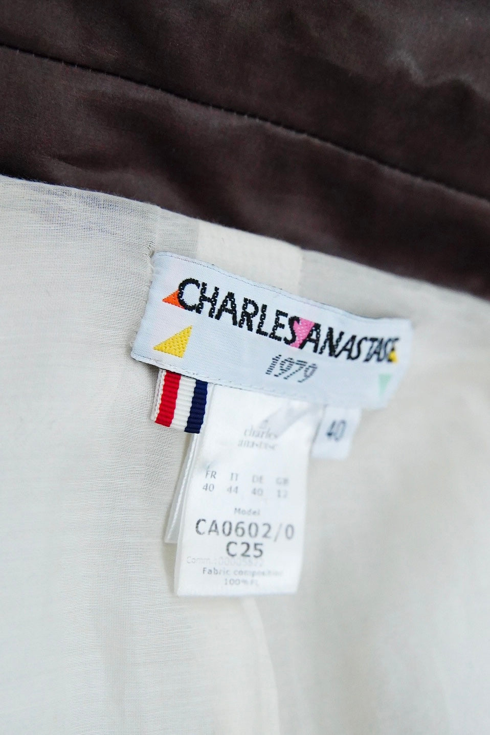 1990-2000s Charles Anastase, trompe-l'oeil bonding coat
