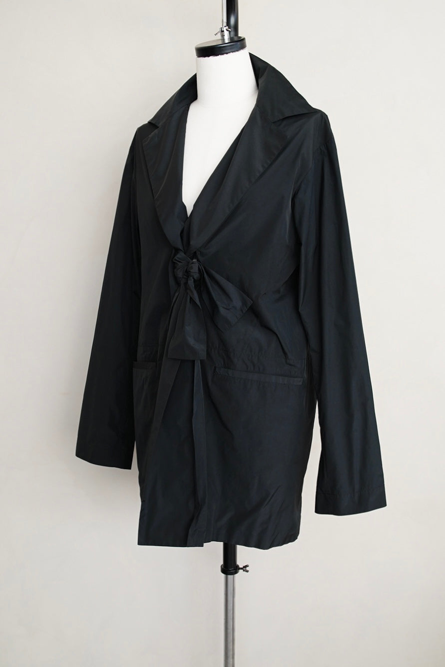 1990s Jil Sander, front knot nylon jacket