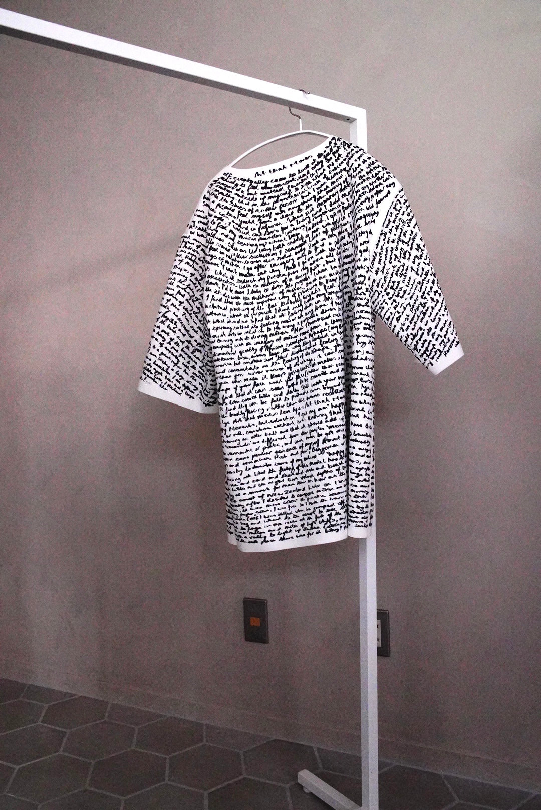 2021 spring Dries Van Noten, Len Lye kinetic art printed T top
