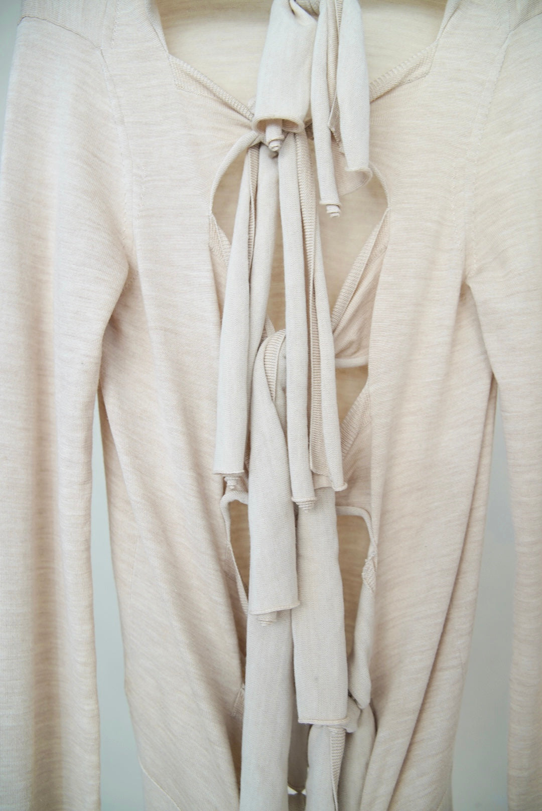 2000s Celine by Phoebe Philo, back tied knit top