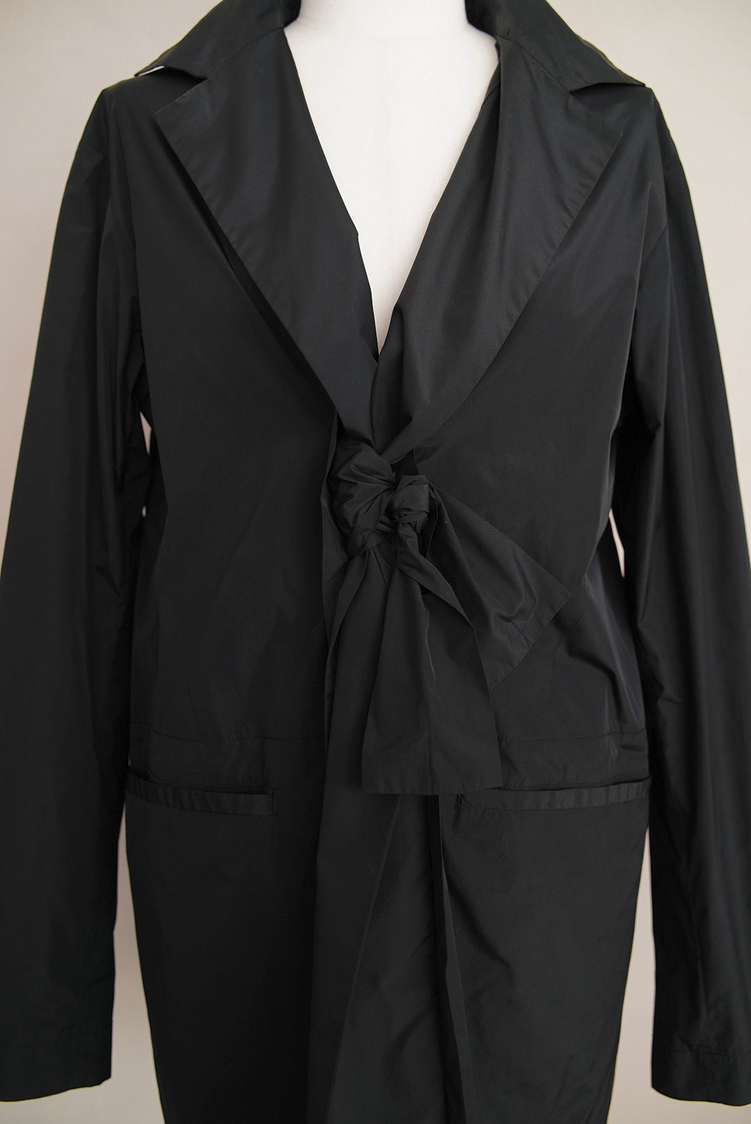 1990s Jil Sander, front knot nylon jacket