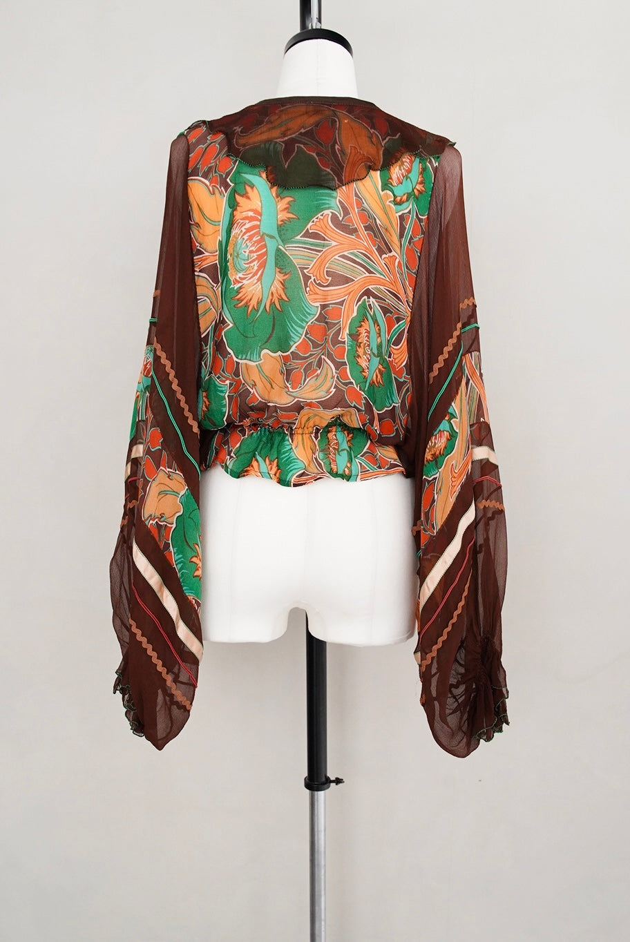 1970s London Vintage, liberty made couture blouse