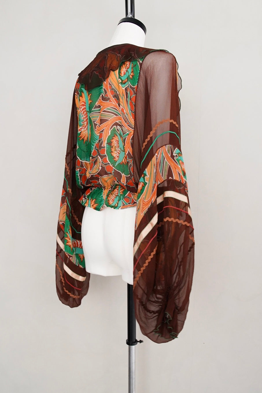 1970s London Vintage, liberty made couture blouse