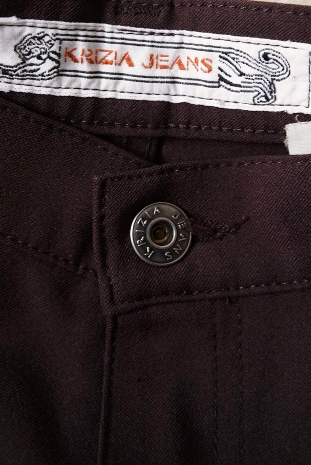 1980s Krizia, trousers in dark brown