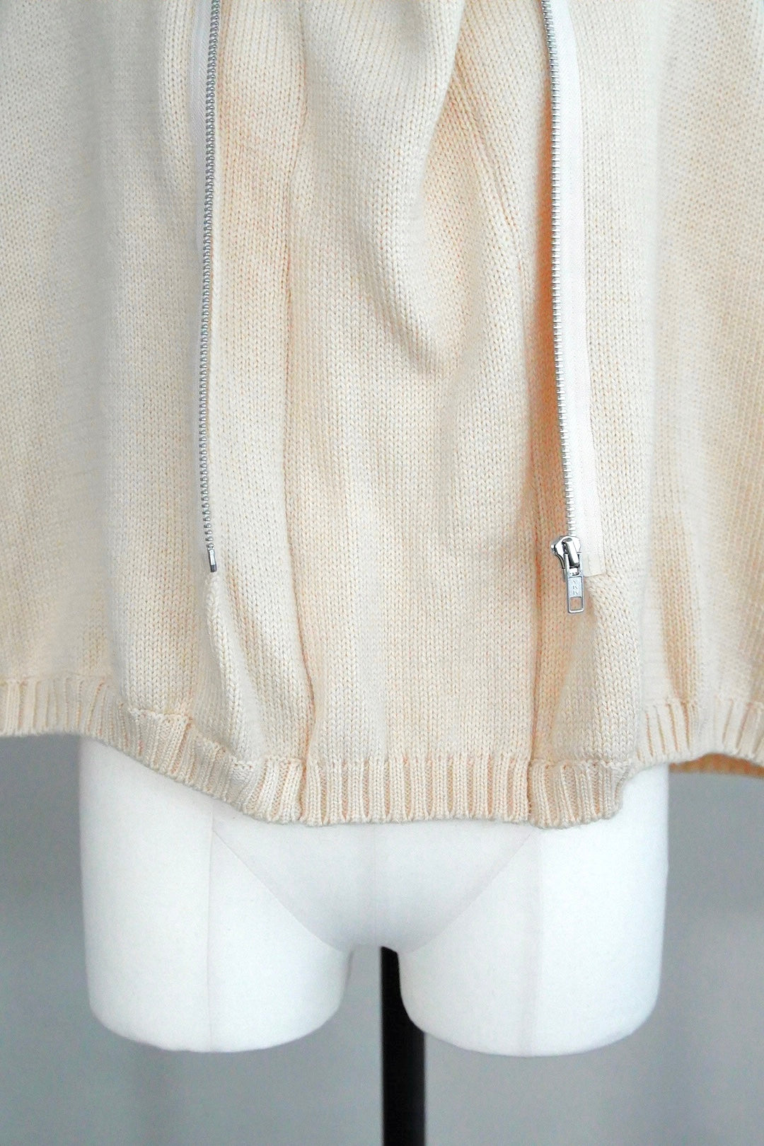 AD2000 Comme des Garçons, zip up knit poncho