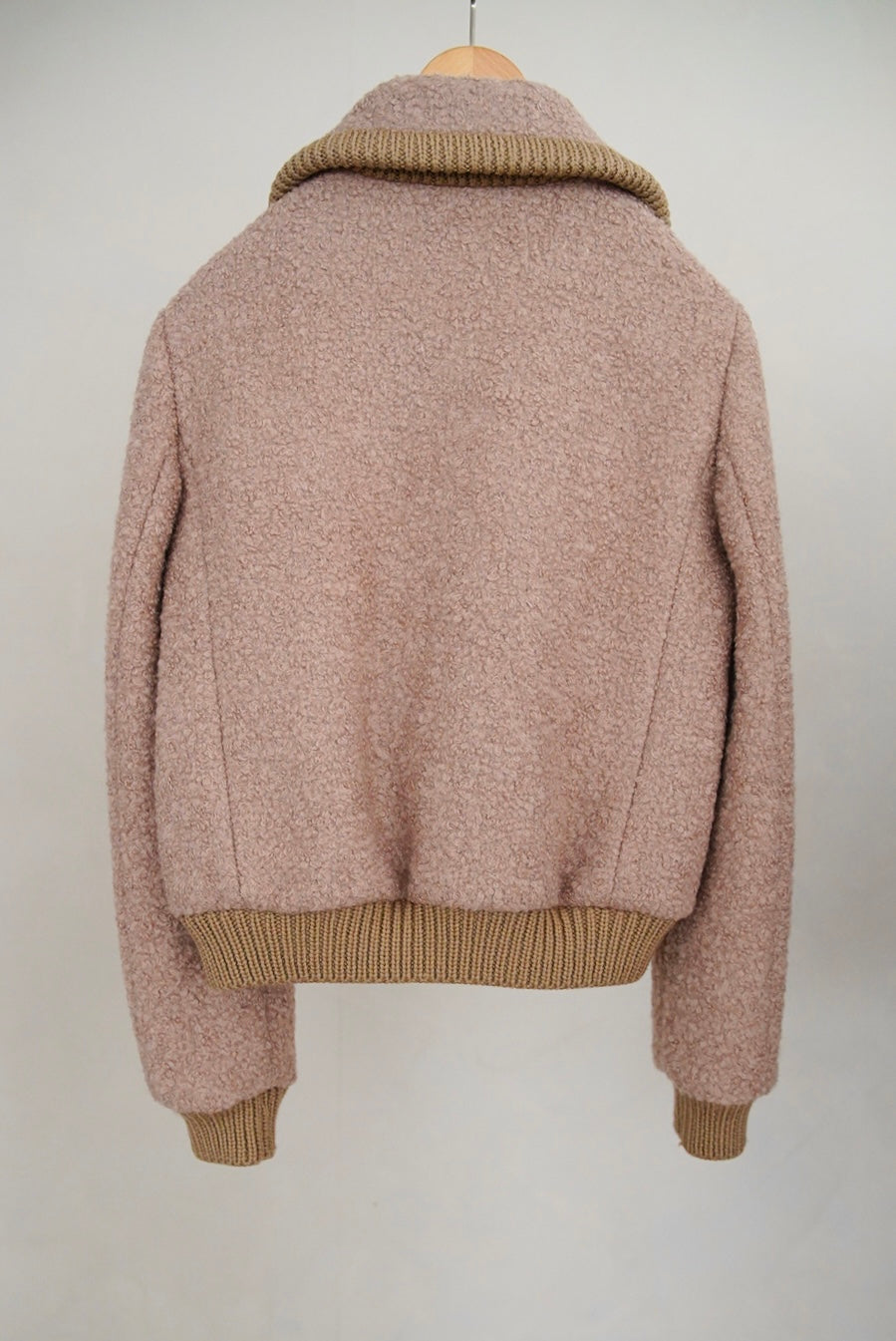 2000s Prada, curly wool studium blouson