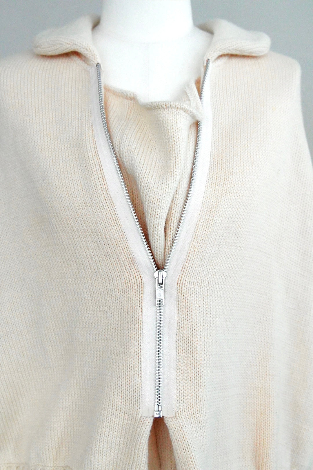 AD2000 Comme des Garçons, zip up knit poncho