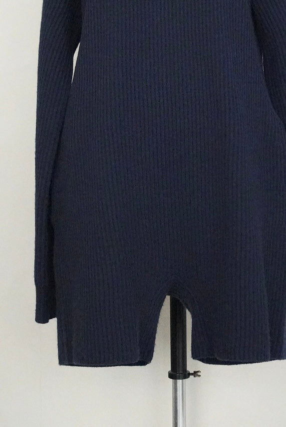 00s Helmut Lang, rib knit allinone in navy