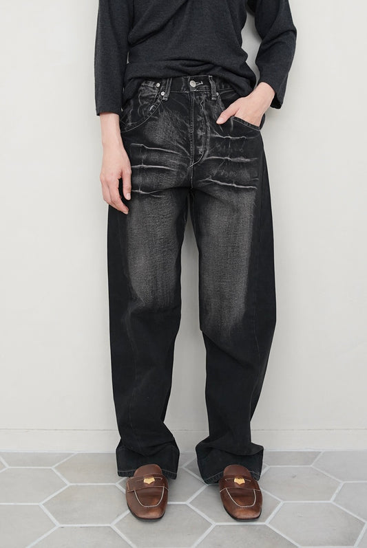 1990s Euro Levi's, black faded denim