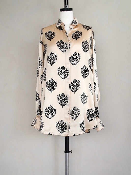 2013 Pre Fall Celine by Phoebe Philo, damask pattern shirt