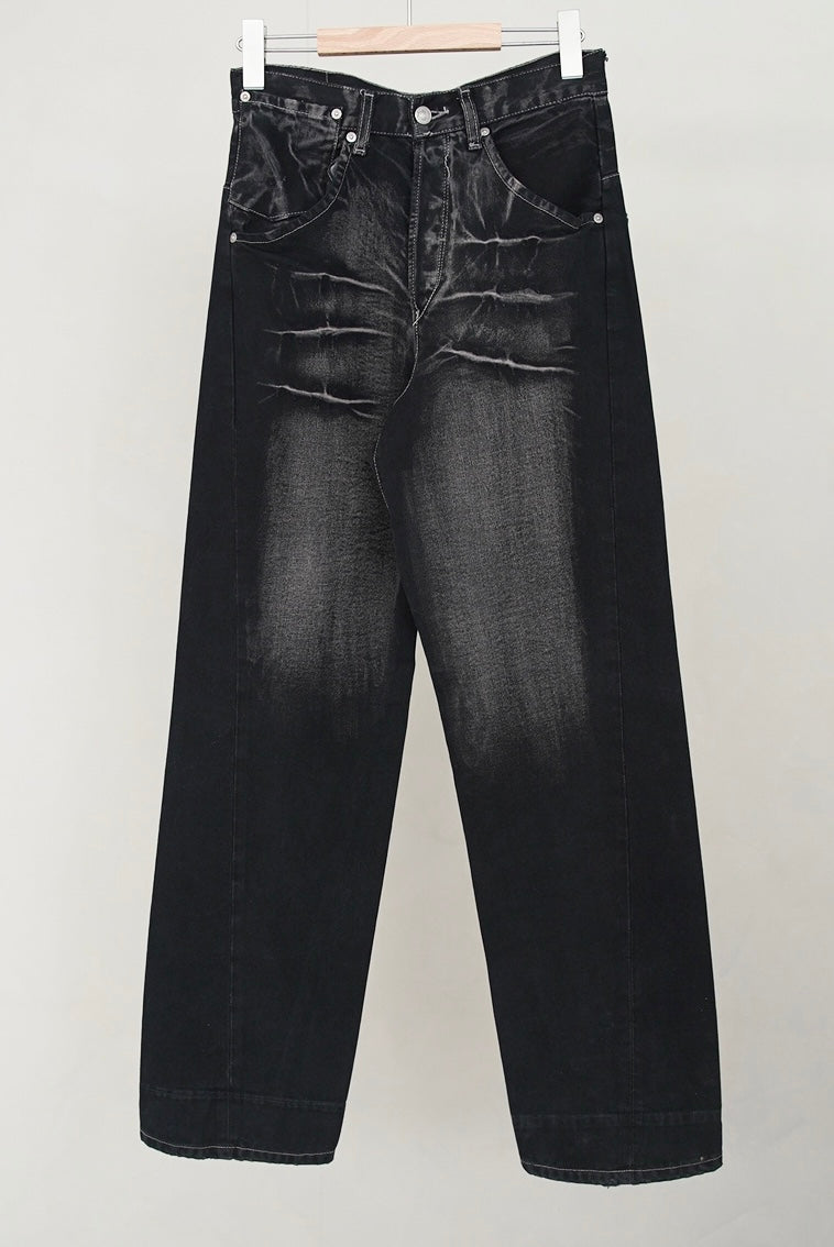 1990s Euro Levi's, black faded denim