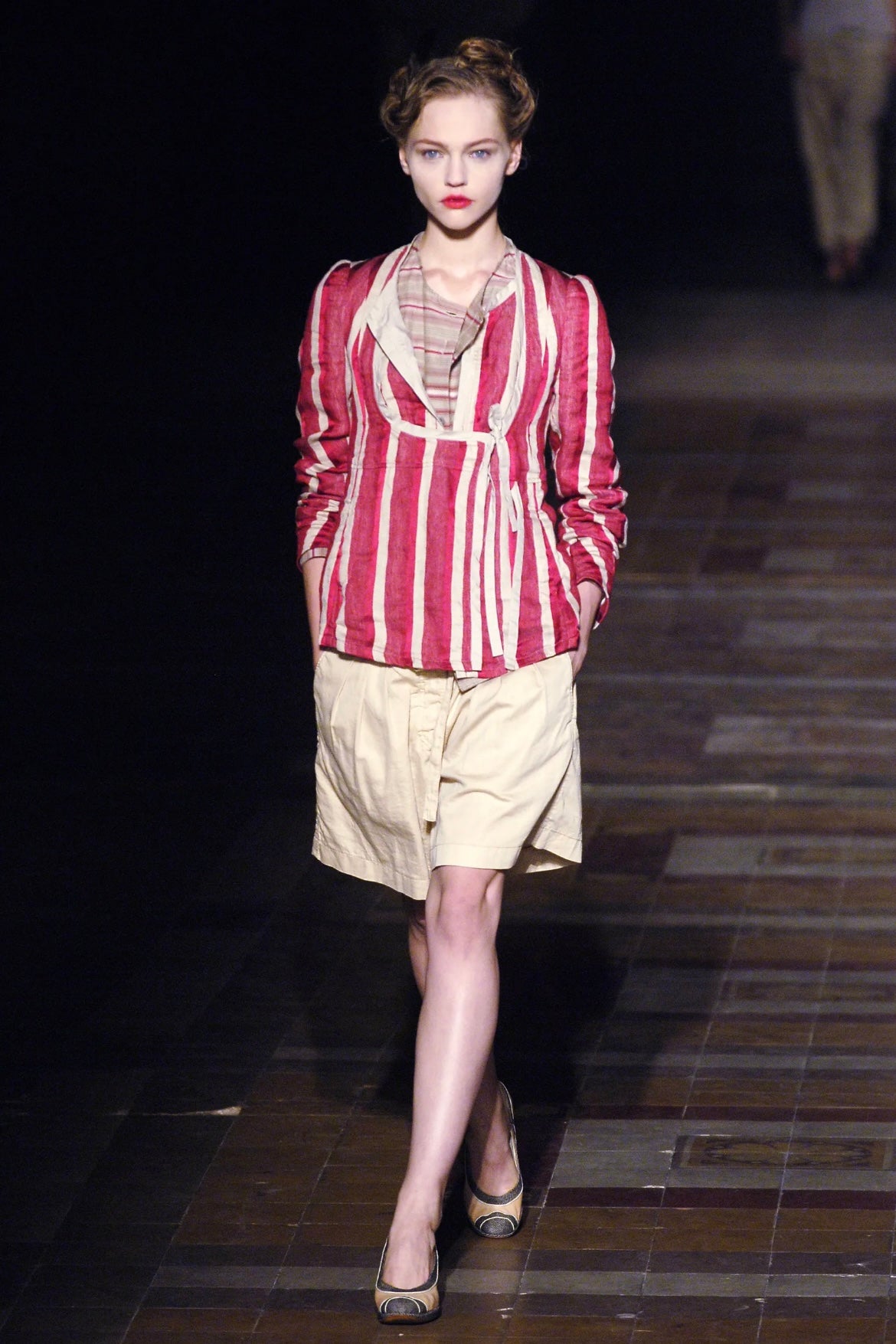 spring 2006 Dries Van Noten, striped trival jacket