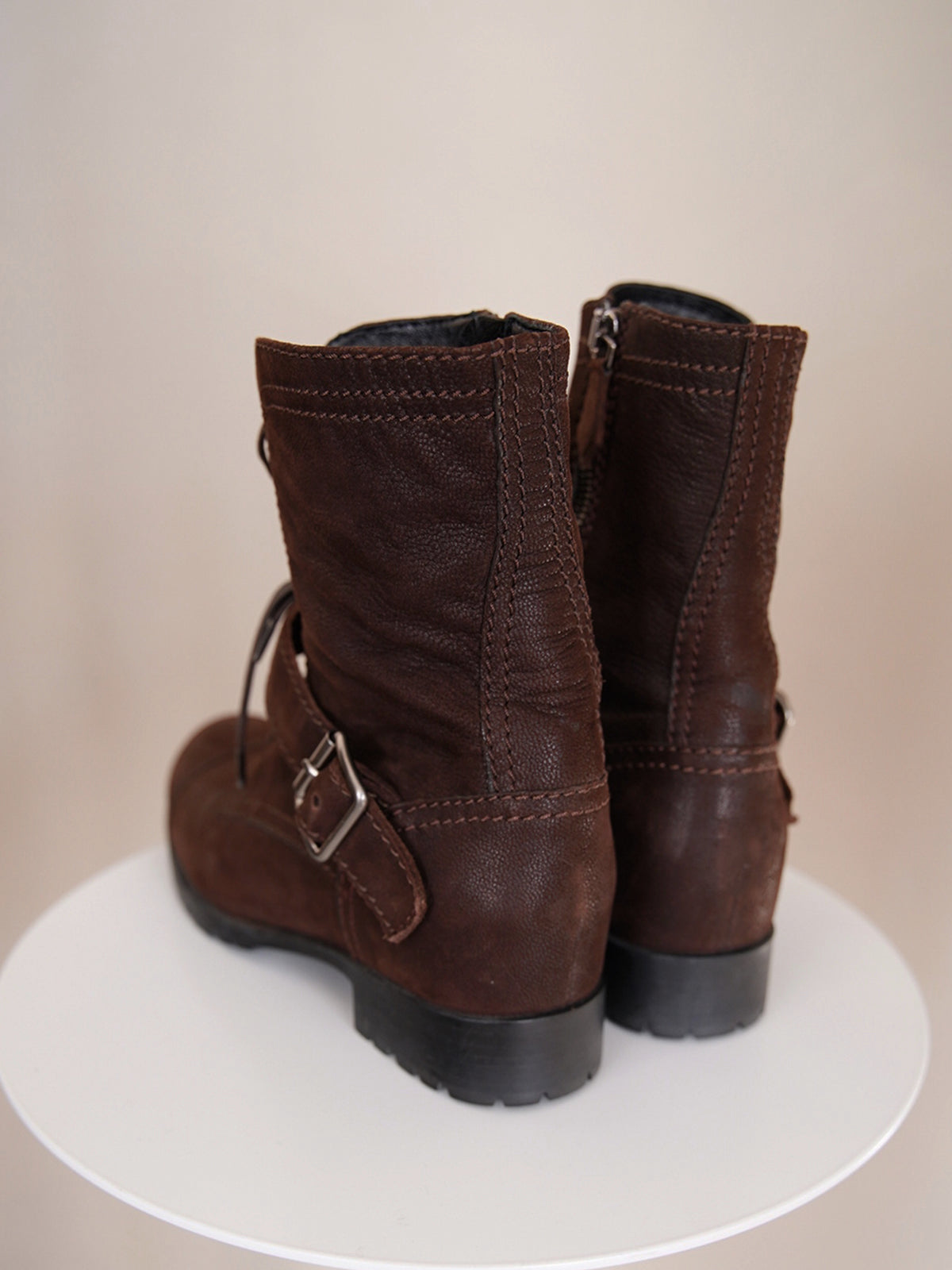 2000s Miu Miu, lace up suede boots