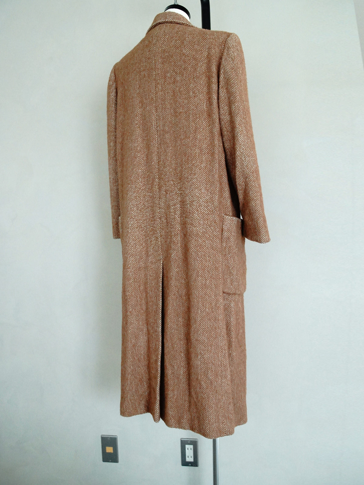 1990s Perry Ellis, herringbone coat